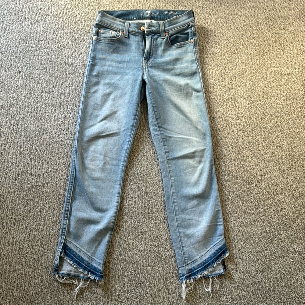 7 for all mankind crop jeans